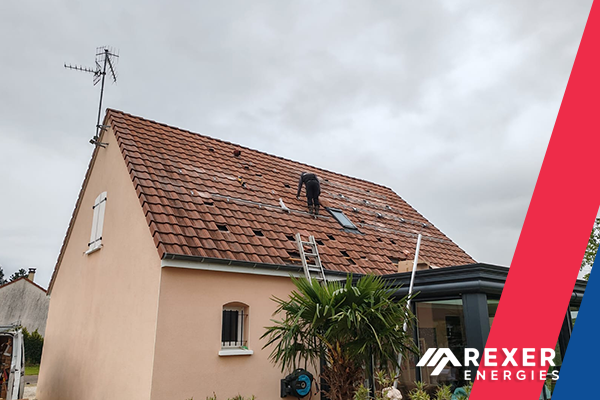 Photo de l'installation photovoltaïque chez notre client Guillaume à Laborde du château Meursanges