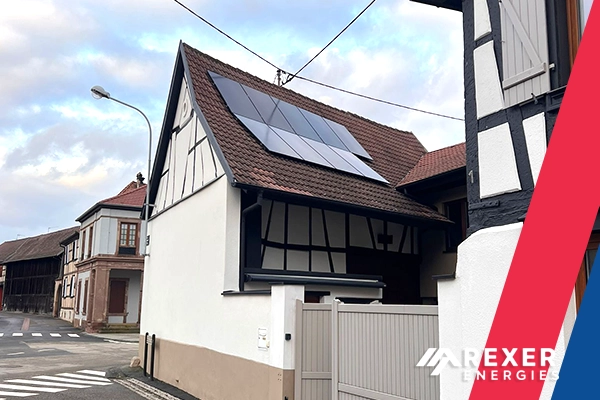 Installation de 24 panneaux photovoltaiques solaires chez Bruno dans la commune de Zellwiller, dans le Bas-rhin en Alsace - Pose par Rexer Energies le 28/01/2026 - Photo 1