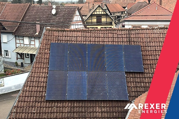 Installation de 24 panneaux photovoltaiques solaires chez Bruno dans la commune de Zellwiller, dans le Bas-rhin en Alsace - Pose par Rexer Energies le 28/01/2026 - Photo 2