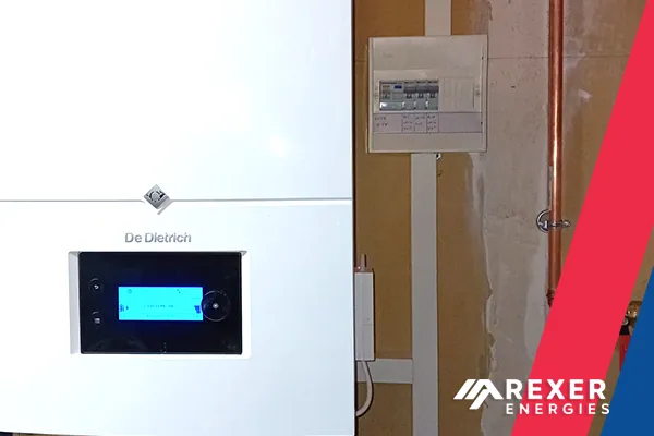 Installation d'une pompe à chaleur air-eau De Dietrich