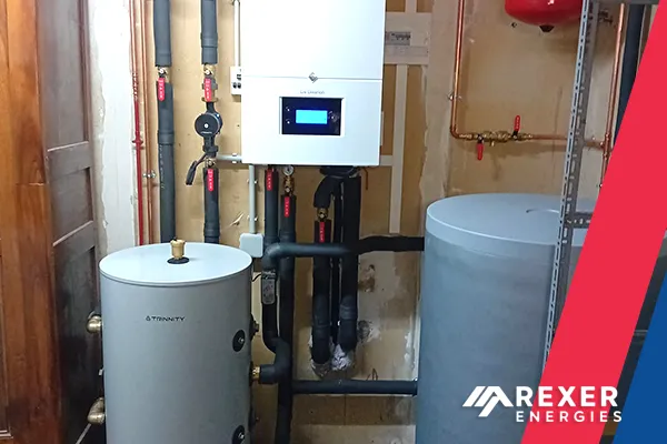 Installation d'une pompe à chaleur air-eau De Dietrich