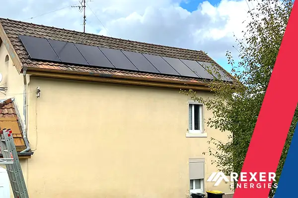 Installation photovoltaïque chez Gaël Rizzon à Hérimoncourt dans le Doubs