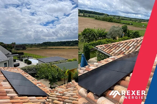 Très belle installation de panneaux photovoltaïques noires chez notre client Michèle habitant en région Bourgogne Franche Compté. Installation réalisée en Juillet 2024 - Photo 4
