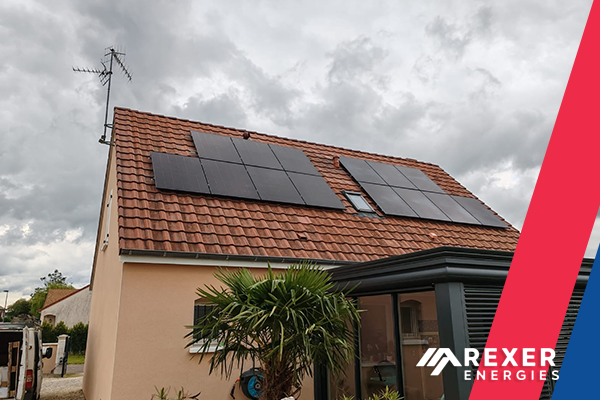 Photo de l'installation photovoltaïque chez notre client Guillaume à Laborde du château Meursanges