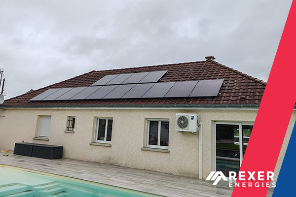 Installation photovoltaïque de 14 Panneaux pour une puissance nominale de 5,94 kWc pour notre client Sébastien - Installation à Chorey Les Beaune