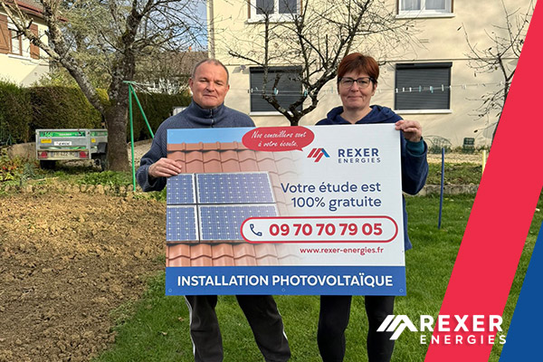 Photos de la magnifique installation à Venarey-les-laumes chez Philippe. Une installation solaire photovoltaïque signée Rexer Energies
