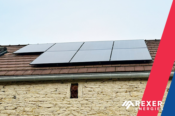 Client Aurélien pour une installation à Meuilley le 09 12 2024 - Une superbe Installation Photovoltaïque solaire  avec des panneaux Dualsun 500 par Rexer Energies