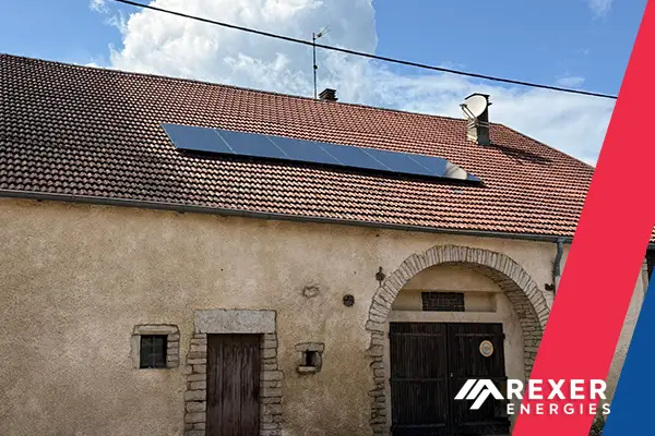 Photo n°2 de la pose photovoltaïque chez Laurent à Pontcey en Haute-Saône (Bourgogne-Franche-Comté) le 08 Juillet 2025 par les poseurs de Rexer Energies