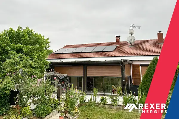 Photo n°1 de l'installation photovoltaïque solaire pour notre cliente Liliane BOLARD dans la commune de Chemaudin et Vaux le 03 Juillet 2025