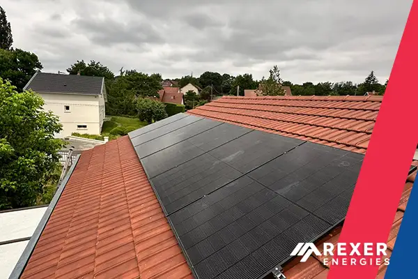 Photo n°2 de l'installation photovoltaïque solaire pour notre cliente Liliane BOLARD dans la commune de Chemaudin et Vaux le 03 Juillet 2025 - Vue depuis le toit