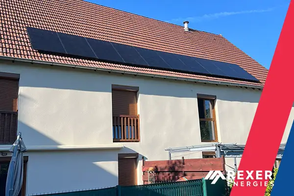 Photo de l'installation photovoltaïque solaire pour Mickael dans la commune de Port Lesney dans le Jura le 18 Août 2025