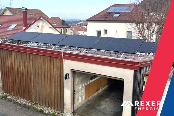 Installation de panneaux solaires photovoltaïques pour notre client Éric GUIGNARD. Une installation qui conclut l'année 2025 pour Rexer Energies. Photo du 18 Décembre 2025