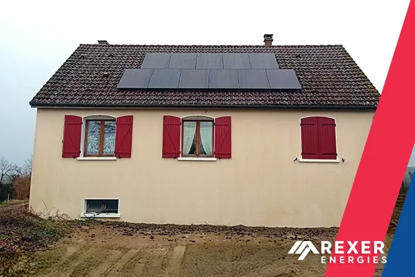 Première installation photovoltaïque d'une puissance nominale de 3,5 kwc signée Rexer Energies dans la belle commune de MARIGNY L’ÉGLISE. Margareth nous honore en nous confiant son projet. Première installation photovoltaïque d'une puissance nominale de 3,5 kwc signée Rexer Energies dans la belle commune de MARIGNY L’ÉGLISE. Margareth nous honore en nous confiant son projet.