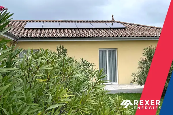 Photo n°3 de notre première installation à Sancé (Saône-et-Loire) chez notre client Bruno. Merci à nos poseurs Rexer Energies pour ce beau travail. 
