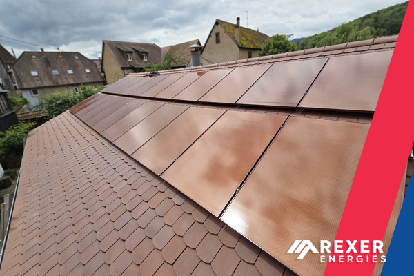 INSTALLATION D’UN KIT PHOTOVOLTAÏQUE DE 25 PANNEAUX ROUGES 350WC POUR UN TOTAL DE 8,75 KWC + 16 MICRO-ONDULEURS IQ8+ ENPHASE CHEZ NOTRE CLIENTE ALSACE MOSELLE OBERNAI 31 MAI 2024